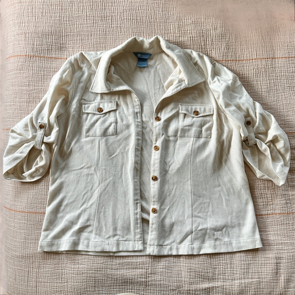 Koret Linen Blend button up